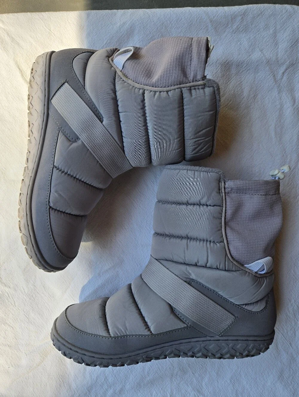 Chaco Ramble Puff Tall Boot, Light Gray, Size 8/EU 39